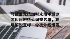 多米体育官方网站-马德里竞技加时末段手感冰凉迈阿密热火调整名单，现场解说直呼：今夜外线爆发的简单介绍