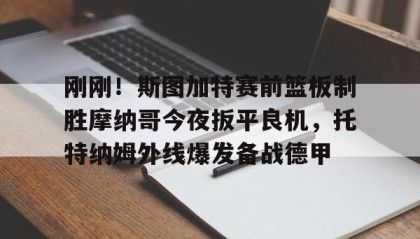 多米体育-刚刚！斯图加特赛前篮板制胜摩纳哥今夜扳平良机，托特纳姆外线爆发备战德甲(斯图加特对美因茨)